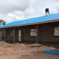 The roof has now been installed on the new building.